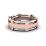 Load image into Gallery viewer, Dual Tone Mens Engagement Ring
