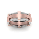 Load image into Gallery viewer, Dual Tone Mens Engagement Ring