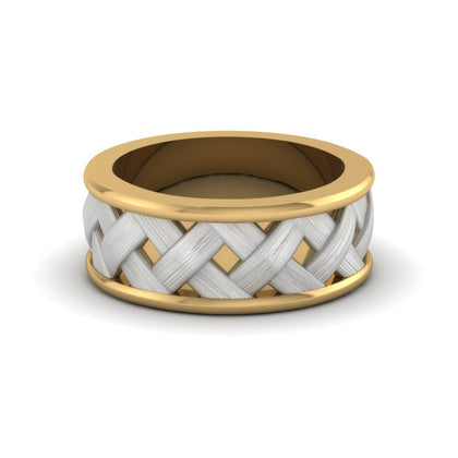 2 Tone X Pattern Comfort Fit Band