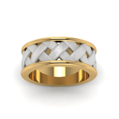 2 Tone X Pattern Comfort Fit Band