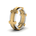 Load image into Gallery viewer, Dual Tone Mens Engagement Ring