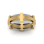 Load image into Gallery viewer, Dual Tone Mens Engagement Ring