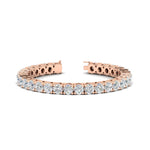 Load image into Gallery viewer, 15-Ct.Exclusive-Diamond-Tennis-Bracelet-In-Rose-Gold-FDBRC8635RO-15.00-CT-NL-RG