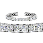 Load image into Gallery viewer, 15-Ct.Exclusive-Diamond-Tennis-Bracelet-In-White-Gold-FDBRC8635ROANGLE2-15.00-CT-NL-WG