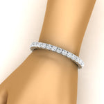 Load image into Gallery viewer, 15-Ct.Exclusive-Diamond-Tennis-Bracelet-In-White-Gold-FDBRC8635ROHAND-15.00-CT-NL-WG