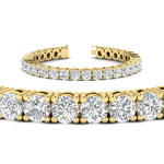 Load image into Gallery viewer, 15-Ct.Exclusive-Diamond-Tennis-Bracelet-In-Yellow-Gold-FDBRC8635ROANGLE2-15.00-CT-NL-YG