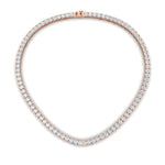 Load image into Gallery viewer, 15-carat-graduated-diamond-tennis-necklace-in-FDNK11334-(0.12CT)ANGLE1-NL-RG