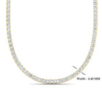 Load image into Gallery viewer, 15-carat-graduated-diamond-tennis-necklace-in-FDNK11334-(0.12CT)ANGLE1-NL-YG