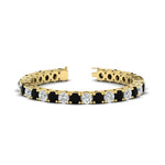 Load image into Gallery viewer, 15-ct.exclusive-diamond-tennis-bracelet-with-black-diamond-in-yellow-gold-FDBRC8635ROGBLACK-15.00_20CT-NL-YG