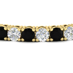 Load image into Gallery viewer, 15-ct.exclusive-diamond-tennis-bracelet-with-black-diamond-in-yellow-gold-FDBRC8635ROGBLACKANGLE5-15.00_20CT-NL-YG