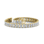 Load image into Gallery viewer, 17-ct-emerald-cut-tennis-diamond-bracelet-basket-set-in-yellow-gold-FDBRC10449EMANGLE4-17.00CT-NL-YG.jpg