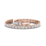 Load image into Gallery viewer, 18 Ct Princess Cut Basket Tennis Bracelet
