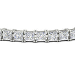 Load image into Gallery viewer, 18 Ct Princess Cut Basket Tennis Bracelet