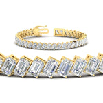 Load image into Gallery viewer, 19.20-carat-emerald-diagonal-tennis-bracelet-in-yellow-gold-fdbrc11518angle2-19-20-ct-nl-yg.jpg?v=1764932068