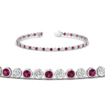 Load image into Gallery viewer, 2.70 Ct. Diamond Bezel Set Tennis Bracelet