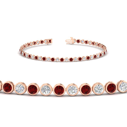 2.70 Ct. Diamond Bezel Set Tennis Bracelet