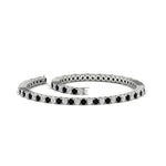Load image into Gallery viewer, 2-Carat-Diamond-Tennis-Bracelet-With-Black-Diamond-In-White-Gold-FDBRC8635ROGBLACKANGLE4-2.00-CT-NL-WG