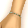 Load image into Gallery viewer, 2-Carat-Diamond-Tennis-Bracelet-With-Green-Emerald-In-Yellow-Gold-FDBRC8635ROGEMGRHAND-2.00-CT-NL-YG