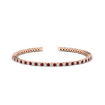 Load image into Gallery viewer, 2-Carat-Diamond-Tennis-Bracelet-With-Red-Ruby-In-Rose-Gold-FDBRC8635ROGRUDR-2.00-CT-NL-RG