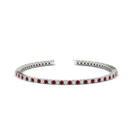 Load image into Gallery viewer, 2-Carat-Diamond-Tennis-Bracelet-With-Red-Ruby-In-White-Gold-FDBRC8635ROGRUDR-2.00-CT-NL-WG