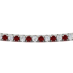 Load image into Gallery viewer, 2-Carat-Diamond-Tennis-Bracelet-With-Red-Ruby-In-White-Gold-FDBRC8635ROGRUDRANGLE5-2.00-CT-NL-WG
