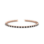 Load image into Gallery viewer, 2-Carat-Diamond-Tennis-Bracelet-with-Black-Diamond-In-Rose-Gold-FDBRC8635ROGBLACK-2.00-CT-NL-RG