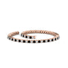 Load image into Gallery viewer, 2-Carat-Diamond-Tennis-Bracelet-with-Black-Diamond-In-Rose-Gold-FDBRC8635ROGBLACKANGLE4-2.00-CT-NL-RG