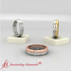 Load image into Gallery viewer, 2-Tone-Heart-Promise-Wedding-Rings-FD11113B