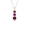 Load image into Gallery viewer, 2-carat-3-stone-classic-pink-sapphire-pendant-in-rose-gold-FDPD11293GSADRPIANGLE1-2.00CT-NL-RG.jpg?v=1752569881