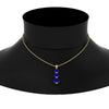 Load image into Gallery viewer, 2-carat-3-stone-classic-sapphire-pendant-in-yellow-gold-FDPD11293GSABLNECK-2.00CT-NL-YG.jpg?v=1752569882