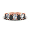 Load image into Gallery viewer, 2-carat-7-seven-stone-black-diamond-teardrop-wedding-band-in-rose-gold-fdwb8008peblacksleep-2.00ct-nl-rg.jpg
