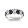 Load image into Gallery viewer, 2-carat-7-seven-stone-black-diamond-teardrop-wedding-band-in-white-gold-fdwb8008peblackangle5-2.00ct-nl-wg.jpg