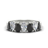 Load image into Gallery viewer, 2-carat-7-seven-stone-black-diamond-teardrop-wedding-band-in-white-gold-fdwb8008peblacksleep-2.00ct-nl-wg.jpg