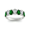 Load image into Gallery viewer, 2-carat-7-seven-stone-emerald-teardrop-wedding-band-in-white-gold-fdwb8008pegemgrangle5-2.00ct-nl-wg.jpg