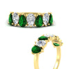 Load image into Gallery viewer, 2-carat-7-seven-stone-emerald-teardrop-wedding-band-in-yellow-gold-fdwb8008pegemgrangle3-2.00ct-nl-yg.jpg