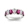 Load image into Gallery viewer, 2-carat-7-seven-stone-pink-sapphire-teardrop-wedding-band-in-white-gold-fdwb8008pegsadrpiangle5-2.00ct-nl-wg.jpg