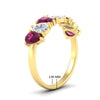 Load image into Gallery viewer, 2-carat-7-seven-stone-pink-sapphire-teardrop-wedding-band-in-yellow-gold-fdwb8008pegsadrpiangle2-2.00ct-nl-yg-hw.jpg
