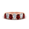 Load image into Gallery viewer, 2-carat-7-seven-stone-ruby-teardrop-wedding-band-in-rose-gold-fdwb8008pegrudrsleep-2.00ct-nl-rg.jpg