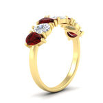 Load image into Gallery viewer, 2-carat-7-seven-stone-ruby-teardrop-wedding-band-in-yellow-gold-fdwb8008pegrudrangle2-2.00ct-nl-yg.jpg