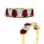 Load image into Gallery viewer, 2-carat-7-seven-stone-ruby-teardrop-wedding-band-in-yellow-gold-fdwb8008pegrudrangle3-2.00ct-nl-yg.jpg
