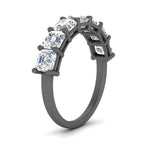 Load image into Gallery viewer, 2-carat-basket-prong-7-asscher-cut-anniversary-ring-in-black-gold-FD10118B-0.30-ANGLE2-NL-BG