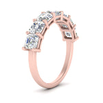 Load image into Gallery viewer, 2-carat-basket-prong-7-asscher-cut-anniversary-ring-in-rose-gold-FD10118B-0.30-ANGLE2-NL-RG