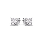 Load image into Gallery viewer, Princess Cut Diamond Stud Earring