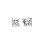 Load image into Gallery viewer, Princess Cut Diamond Stud Earring