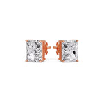 Load image into Gallery viewer, Radiant Diamond Basket Stud Earring