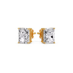 Load image into Gallery viewer, Radiant Diamond Basket Stud Earring
