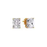 Load image into Gallery viewer, Radiant Diamond Basket Stud Earring
