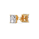 Load image into Gallery viewer, Radiant Diamond Basket Stud Earring