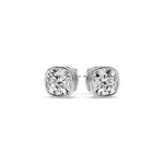 Load image into Gallery viewer, Bezel Set Cushion Diamond Stud Earrings