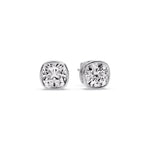 Load image into Gallery viewer, Bezel Set Cushion Diamond Stud Earrings